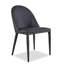 Chaise d'appoint de style contemporain recouverte de similicuir avec surpiqûres arquées-570188570