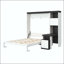 Lit escamotable double avec bureau et rangement