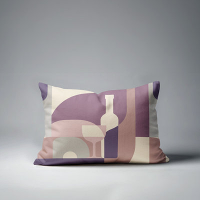 Fairbanks Abstract Outdoor Reversible Throw Pillow