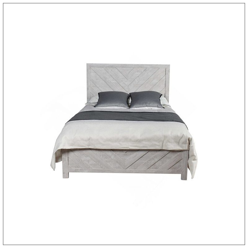 Lit de style moderne en bois naturel, Grand