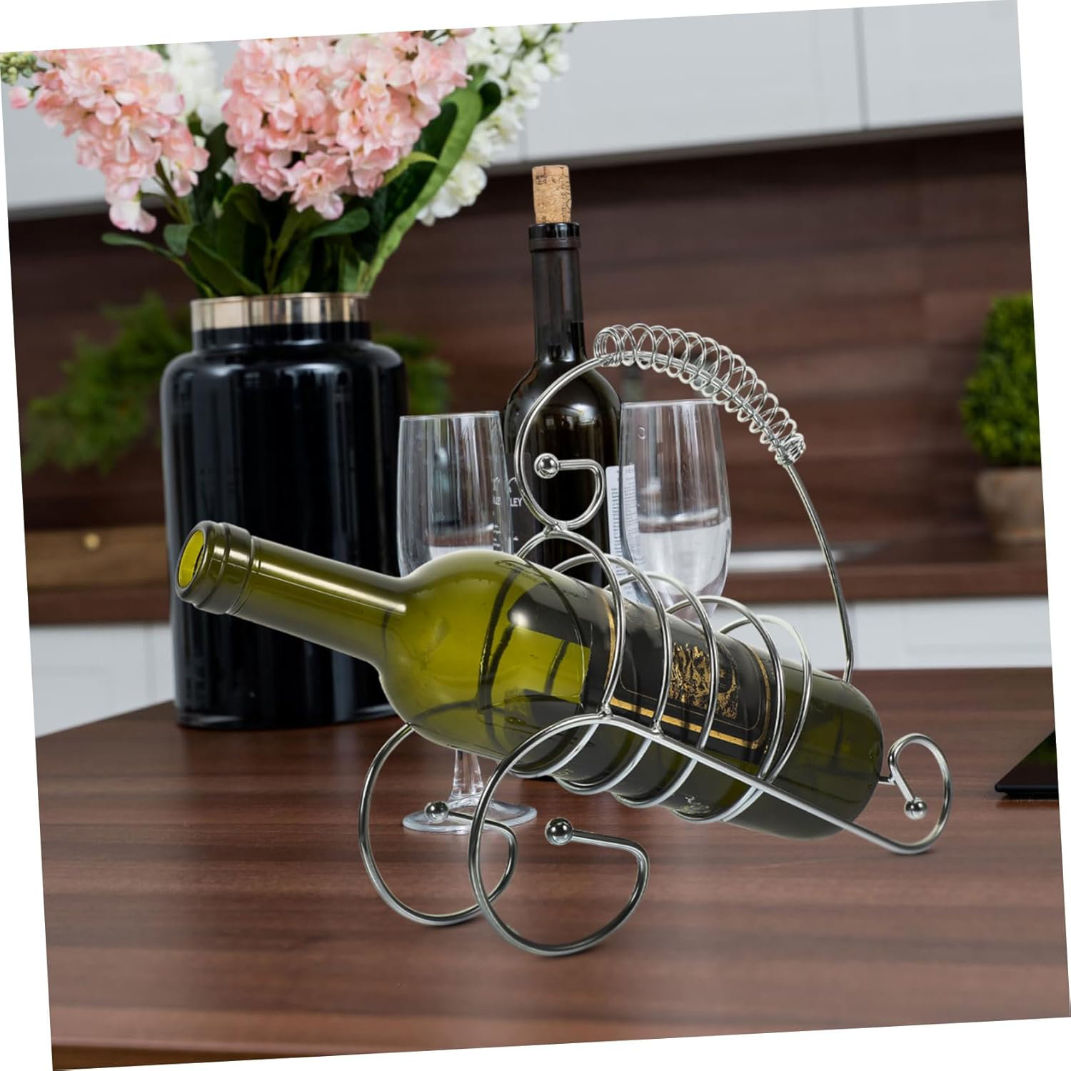 AMIPOR Wine Rack Display Wine Stand Wine Shelf Display Holder