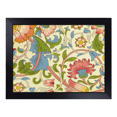 Lodden Print By William Morris Pattern  Lap Tray with Cushion