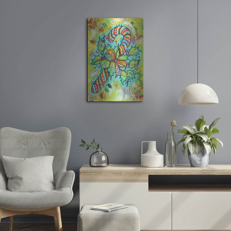 Art mural en métal The Christmas Aisle® «Christmas Sweets» par Dean Russo, H 24 po x l 16 po
