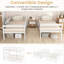 Lit superposé simple au-dessus de pin en bois massif de pin, caractéristique convertible, couleur blanche, garde-corps pleine longueur, 3 marches, sans sommier, lit en bois amovible peu encombrant, hauteur de rangement de 11,81 po pour la chambre à coucher