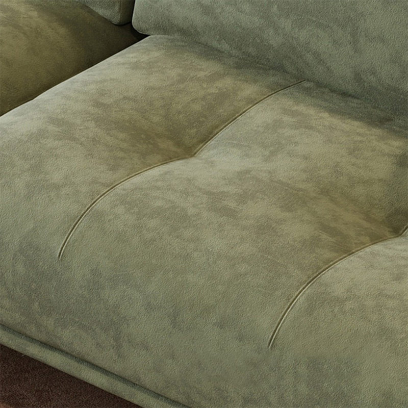 Coussin modulaire vert 100% polyester, H 31,5 po x l 110,24 po x P 36,22 po