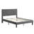 Upholstered Full Size Bed Frame With Headboard - Vigorous Wood Slat Assembly Mattress Foundation No Box Spring Gray Effortless Detected Resilient Aggregation Found