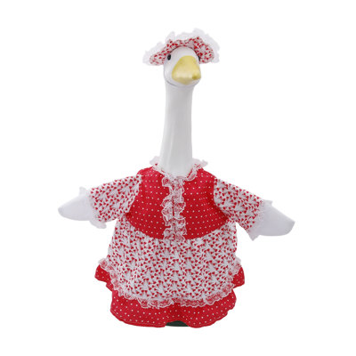 Cute Heart Print  Dress Set Lace  Outfit For Garden  Decor