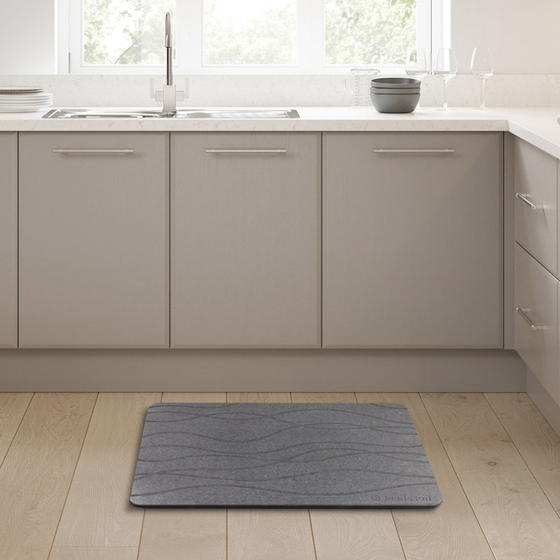 15,4 po X 23,6 po Tapis de salle de bain Diatomaceous Earth, tapis de salle de bain à séchage rapide super absorbant