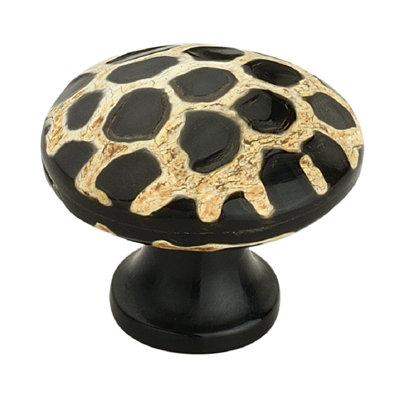 Botanical Flower Oversized 1.7" Diameter Round Knob