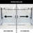 Elan 68-72" W x 76" H Sliding Frameless Shower Door with 3/8" Clear Glass-98714493
