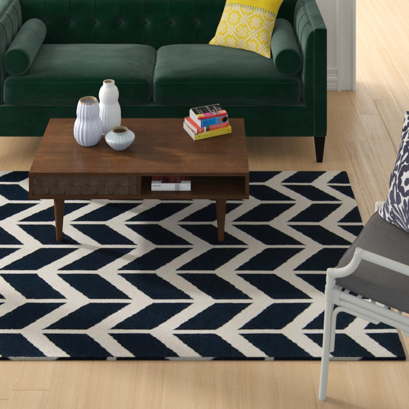 Robby Wool Chevron Indoor Rug, Rectangle 8' x 11'