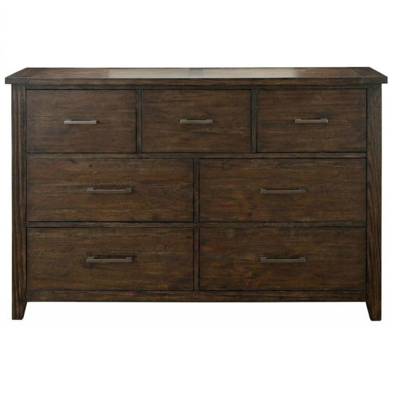 7 tiroirs 60 po Moshe Commode noyer foncé