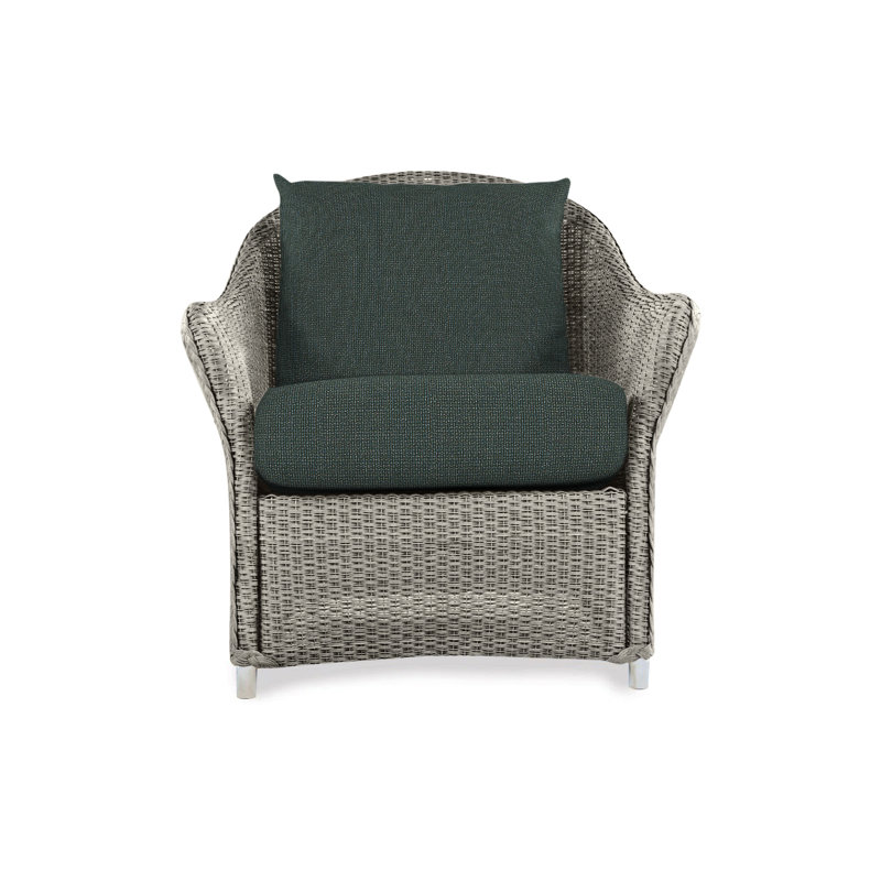 Weekend Retreat Outdoor Lounge Chair, Pewter, Canvas Natural Sunbrella® Canvas