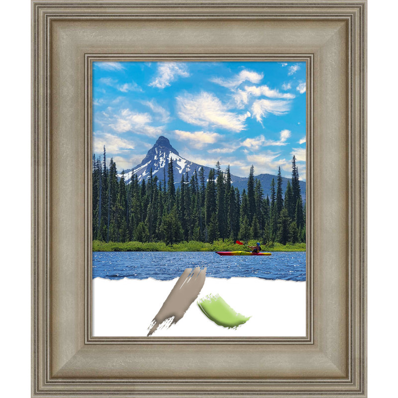 Bronislawa Silver Wood Picture Frame, 11" W x 14" H