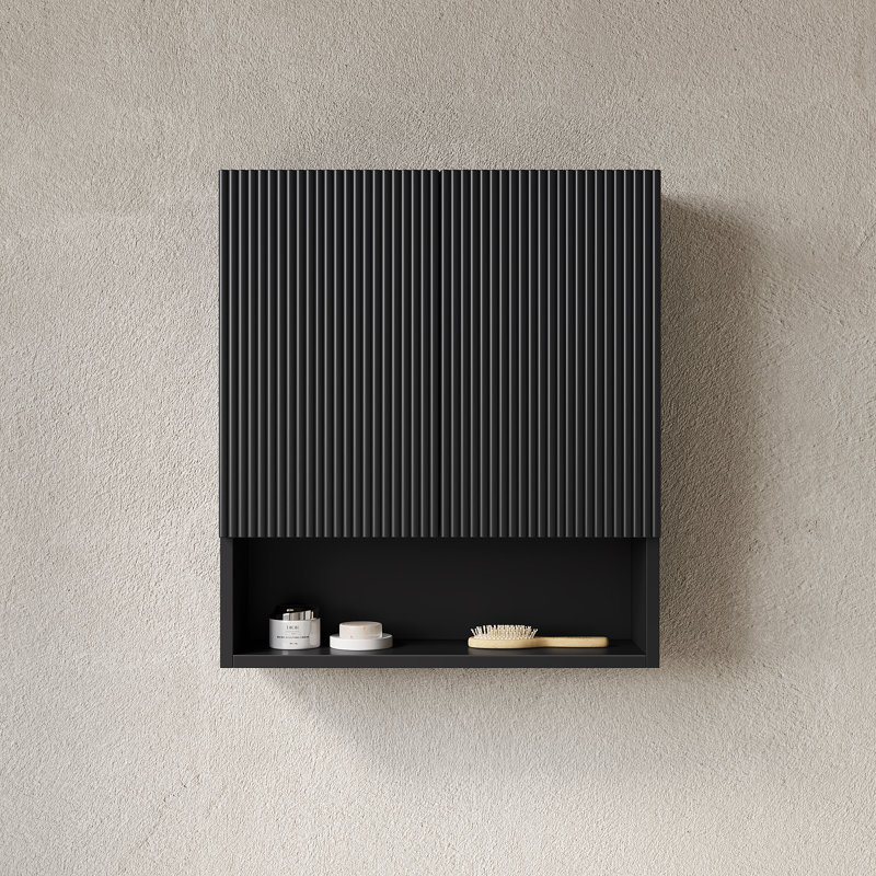 TOBI 26" Wall-Mounted Striped Bathroom Cabinet