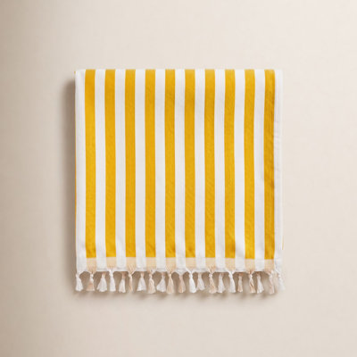 Bernice Striped Cotton Beach Towel