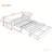 Full Size Daybed with Removable Desk, Storage Drawers & Hydraulic Side Table, Blue, Perfect for Small Spaces-1995222517-1995222513