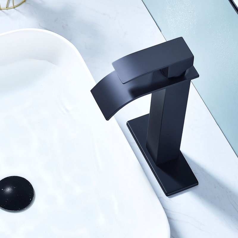 Single-handle Bathroom Faucet, Matte Black