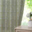Fabdivine Light Brown and Blue 2 Panel Set with Handmade Block Print Floral Pinch Pleated Hook Curtains and Drapes Thick Linen, with 100% Blackout Fabric 27x36 Inches Home Décor, Manikarnika-1169243413