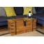 Hamdan Solid Wood Block Coffee Table with Storage