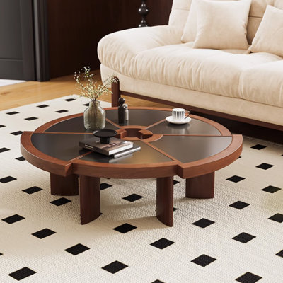 Creative design sense solid wood coffee table