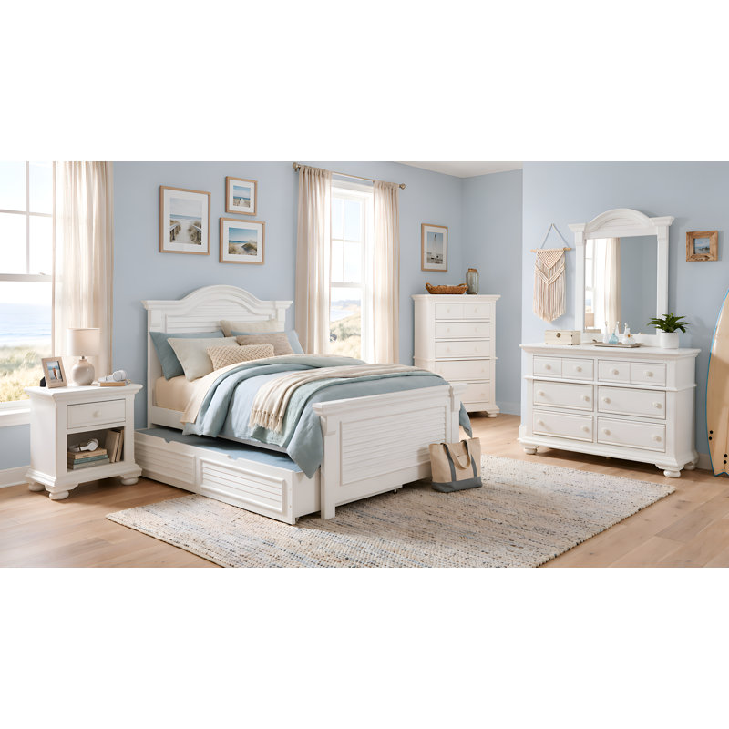Khoury 52'' W 6 - Drawer Dresser, Distressed Eggshell White