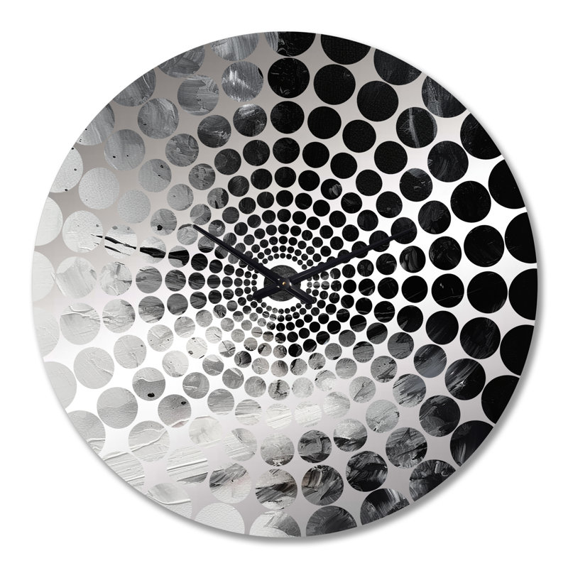 Villanelle - Horloge murale peinture abstraite, Grand