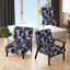 Chaise d'appoint rembourrée bleu cobalt