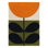 Hand Tufted Wool Floral Area Rug in Black/Green/Orange