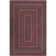 Jamestown Braided Jute Reversible Burgundy/Blue/Cream Rug