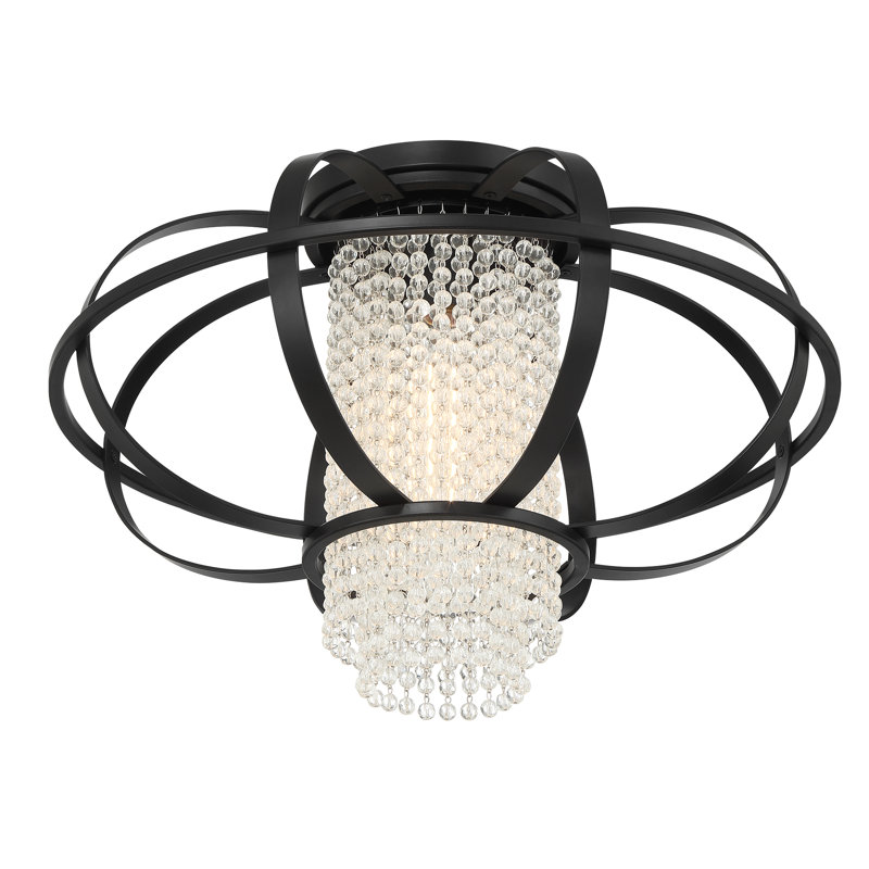 Idlewild 1-Light Ceiling Light in Matte Black, Matte Black
