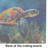 Loggerhead Sea Turtle Glass Cutting Board Large
