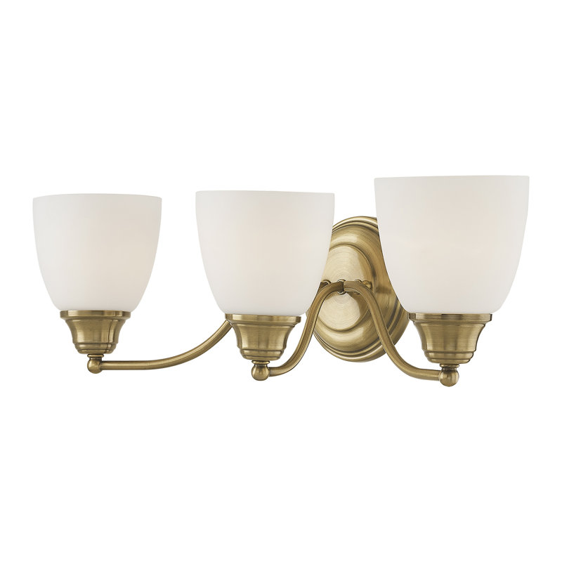 Mayday 3 - Light Dimmable Vanity Light, Antique Brass