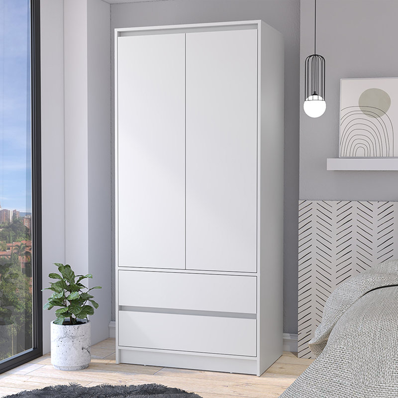 Armoire plus étroite, Blanc
