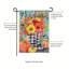 Automne, bienvenue, bottes, moire, drapeau de jardin