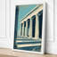 Columns and Sky Modern - Wrapped Canvas-347562175-347562173