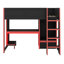 Lit mezzanine en bois avec bureau intégré, garde-robe, DEL et tiroir-834513225