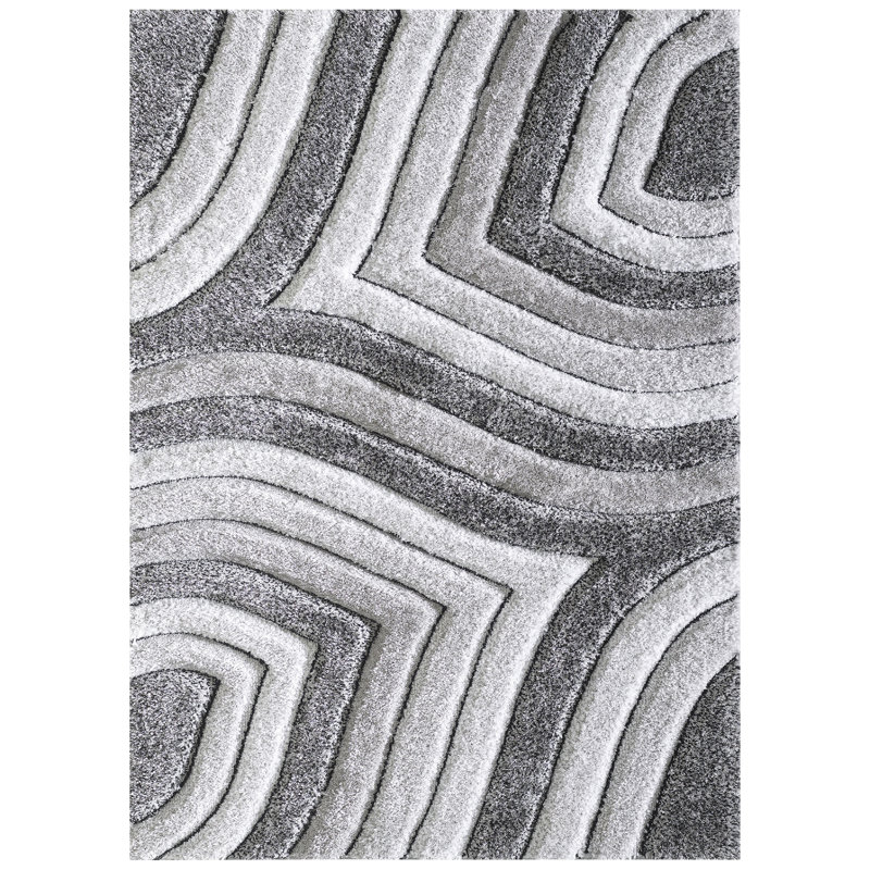 Parmele Performance Abstract Indoor Rug, Rectangle 5' x 7'6"