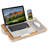 Lap Desk with Mouse Pad, Phone Holder & Device Ledge - Fits 15.6" Laptops