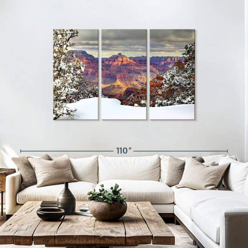 Alvord Snowy Grand Canyon I, H 48 po x l 74 po