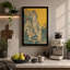 Mountain Mist in Gold Japandi - Wrapped Canvas-2105599668-2105599676