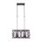 Genevee 6 - Light Lantern Square/Rectangle Pendant with Crystal Accents
