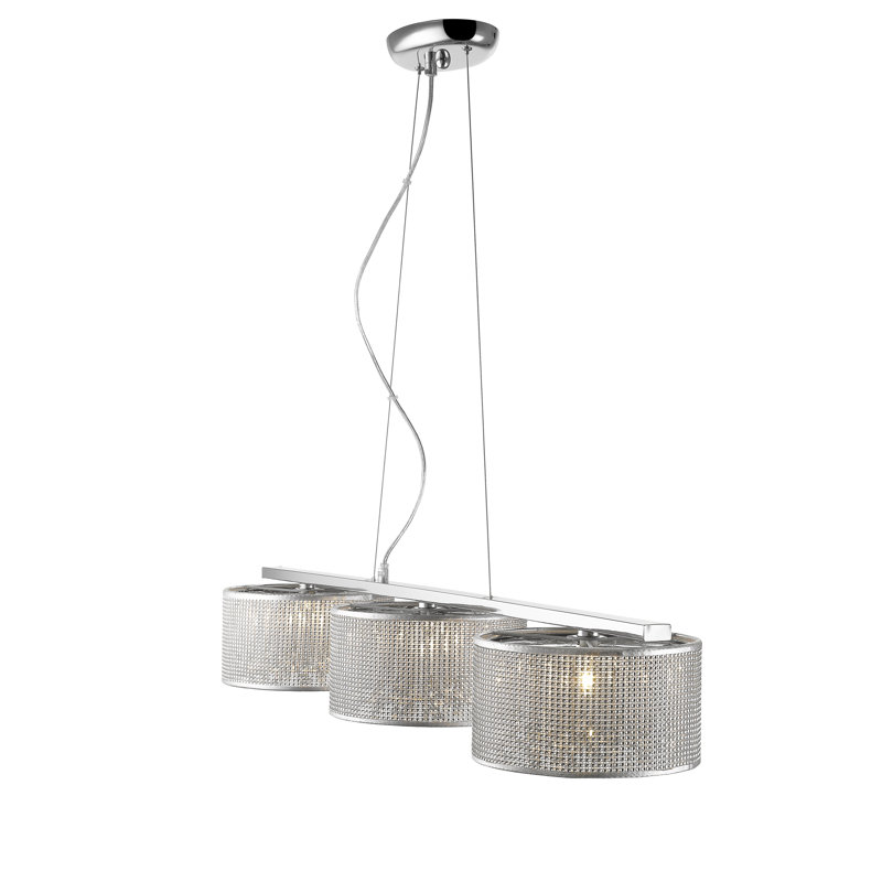 Belen 3 - Light Crystal/Metal Kitchen Island Pendant