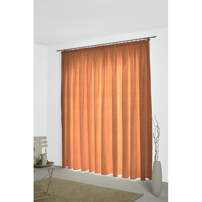 Breedlove Room Darkening Curtain Single Panel, 245cm H x 132cm W, Terra