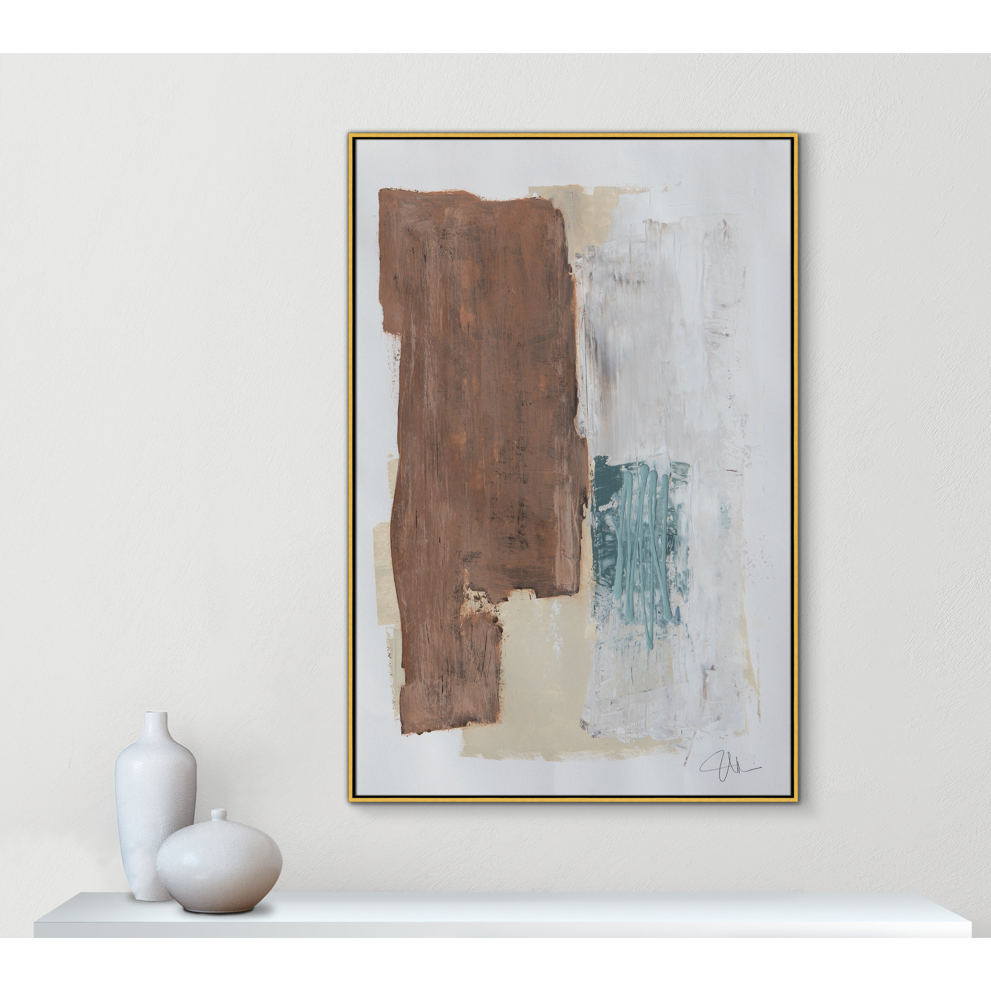 Together We Work I by Filippo Ioco, Gold Framed, 61.5'' H x 41.5'' W x 2'' D