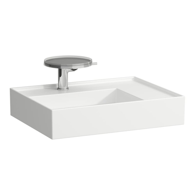 Kartell Laufen 35.3'' L Bathroom Sink, White, Single Hole Faucet