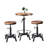 Akea 2 - Person Pine Solid Wood Top Four Leg Dining Set