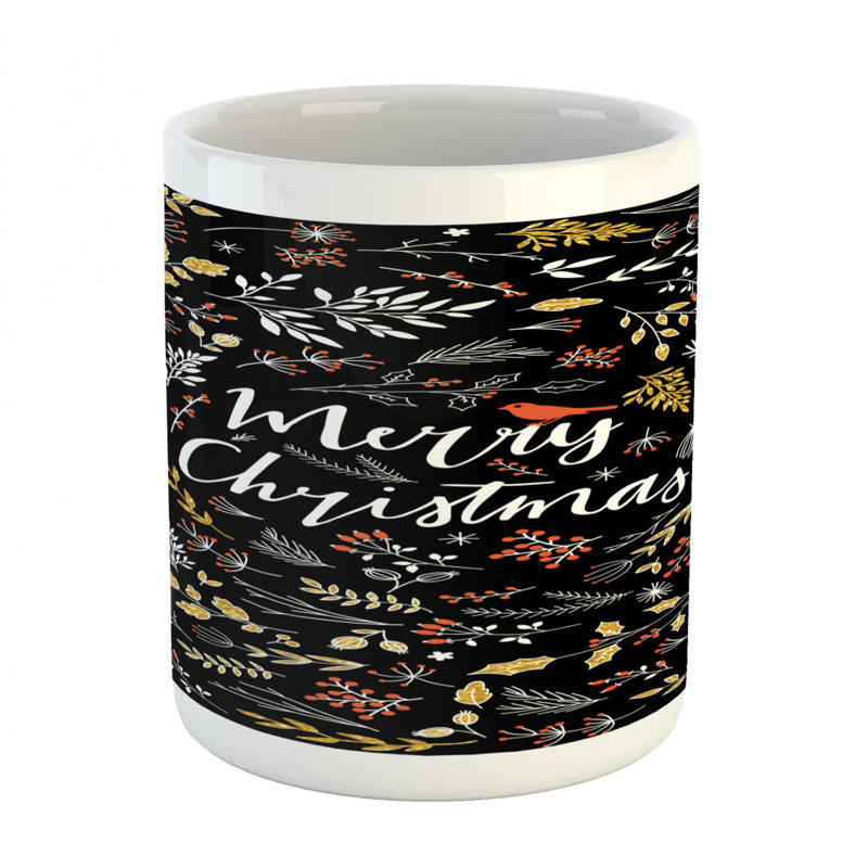 Grande tasse à café natural greeting design