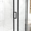 Porte de douche à largeur réglable de 56 à 60 po, enceinte en verre trempé coulissant de 8 mm de hauteur H 70 po, noir mat, nettoyage double côté, entrée de salle de bain