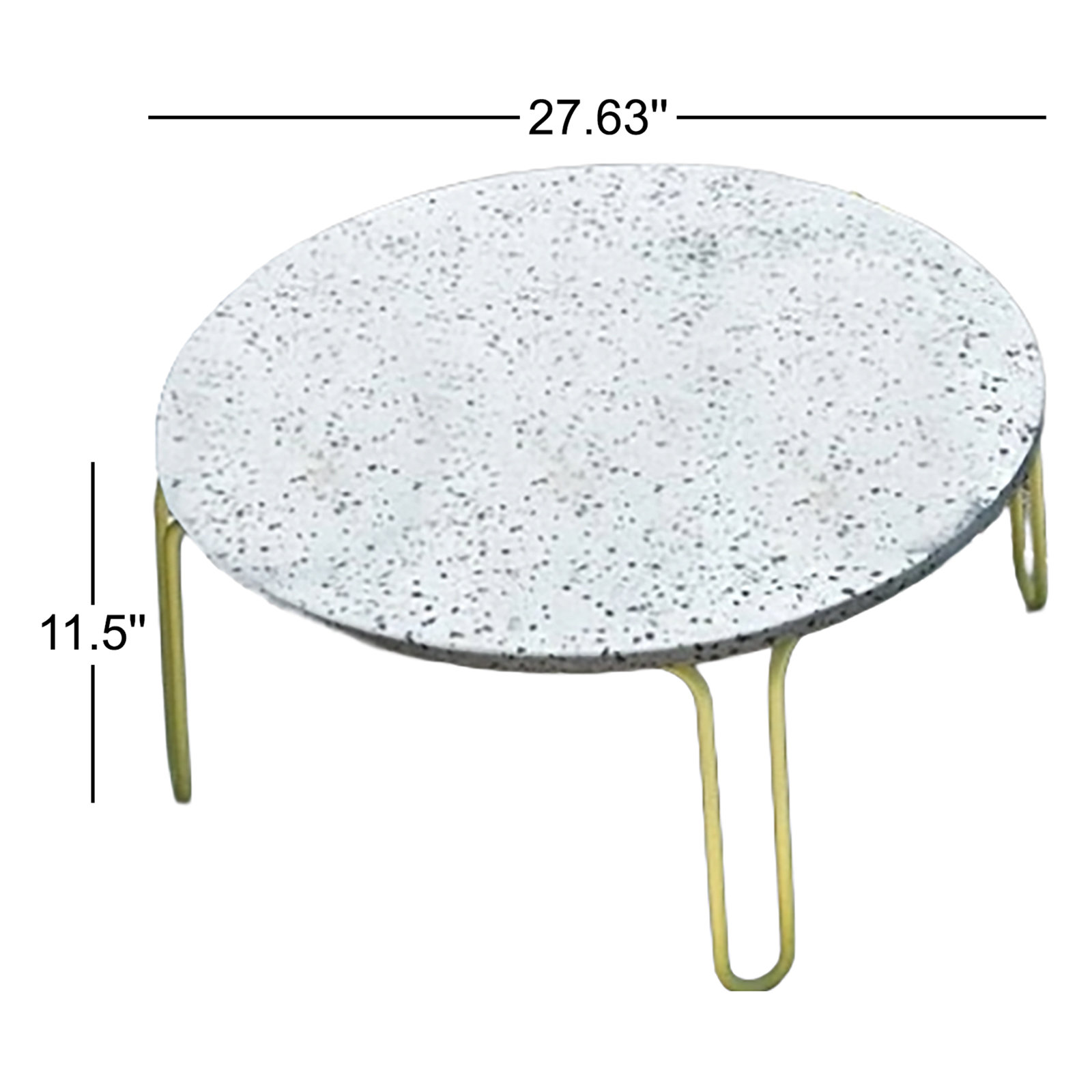 Stulle Stone Coffee Table, 11.5" H x 27.63" L x 27.63" W